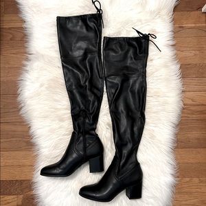 Aldo Over-the-knee Leather Boots - Abiwia size 7